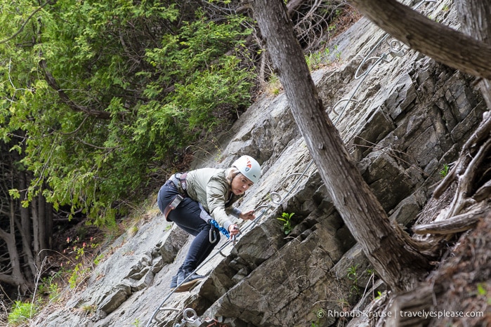 travelyesplease.com | Via Ferrata at Montmorency Falls Park, Quebec