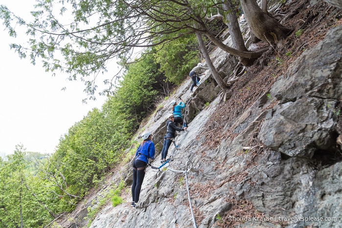 travelyesplease.com | Via Ferrata at Montmorency Falls Park, Quebec