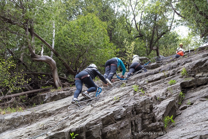 travelyesplease.com | Via Ferrata at Montmorency Falls Park, Quebec