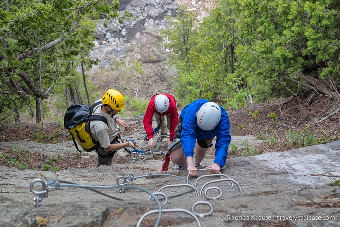 travelyesplease.com | Via Ferrata at Montmorency Falls Park, Quebec