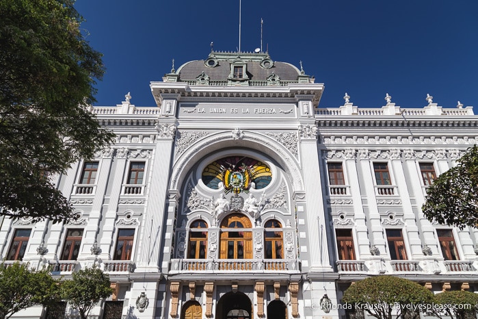 State Government Building in Sucre, Bolivia.