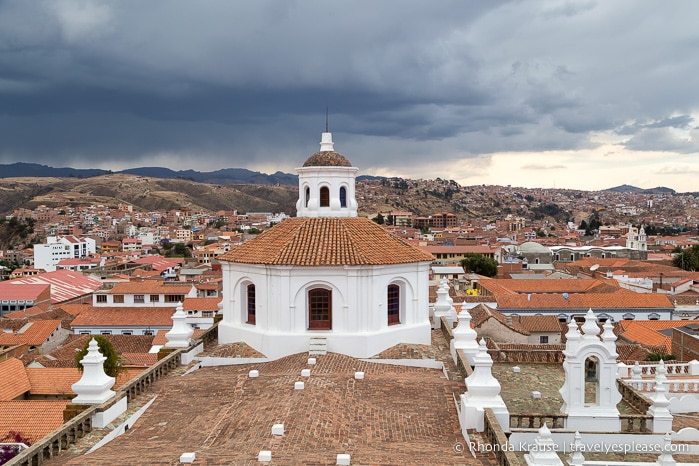 View of Sucre from the roof of San Felipe de Neri convent.