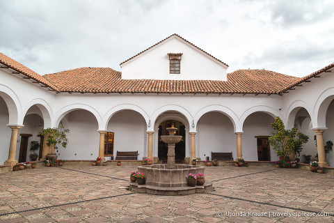 Courtyard at Casa de la Libertad in Sucre.
