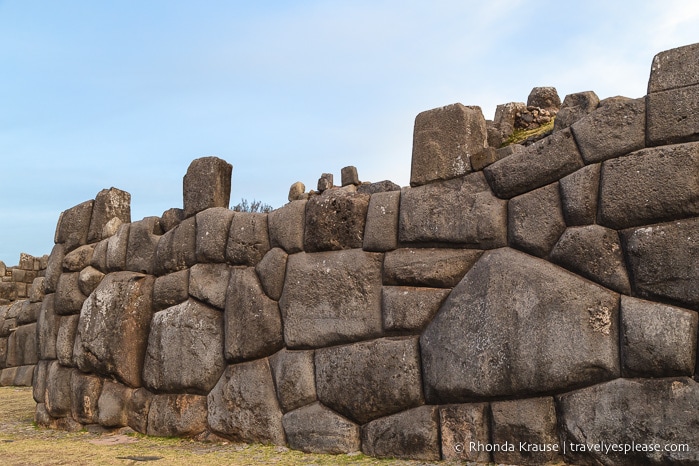 Visiting Sacsayhuaman Fortress in Cusco, Peru.