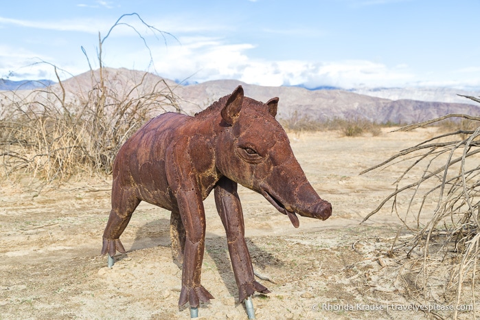 travelyesplease.com | Borrego Springs Sculptures- The Metal Sky Art Sculptures of Ricardo Breceda