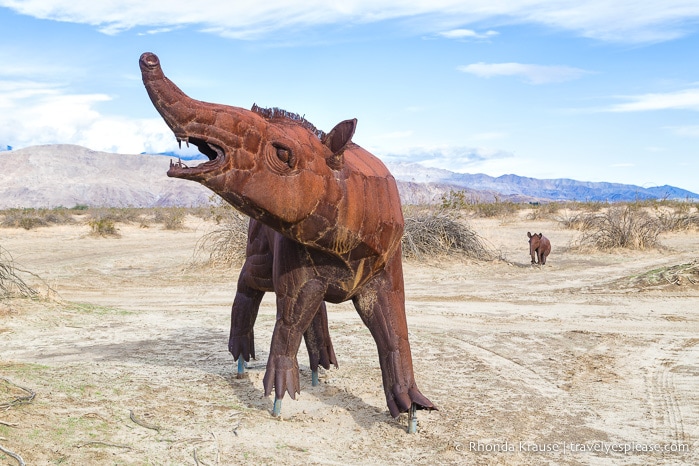 travelyesplease.com | Borrego Springs Sculptures- The Metal Sky Art Sculptures of Ricardo Breceda