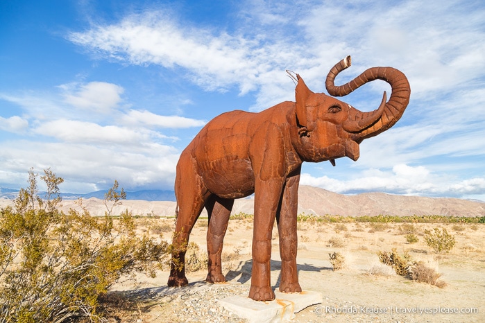 travelyesplease.com | Borrego Springs- Metal Sculptures in Galleta Meadows 