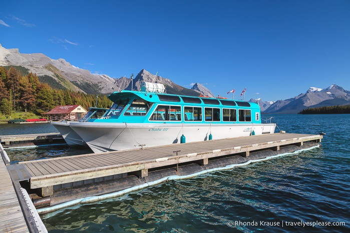 travelyesplease.com | Maligne Lake Cruise to Spirit Island- One of Jasper National Park's Most Iconic Experiences