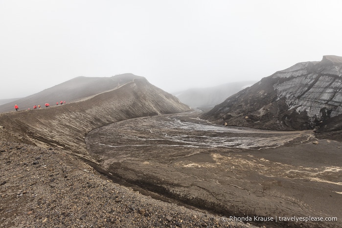 Crater at Deception Island, seen during a cruise to Antarctica