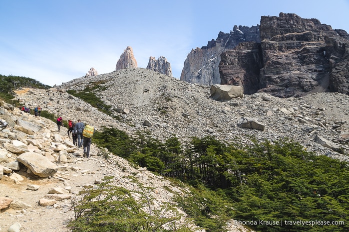 Towers Hike in Torres del Paine National Park, Chile