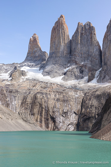 Towers Hike in Torres del Paine National Park, Chile
