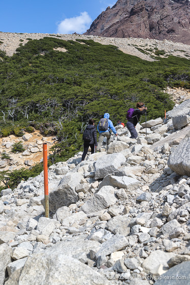 Hiking to Mirador Las Torres- Base of the Towers in Torres del Paine National Park