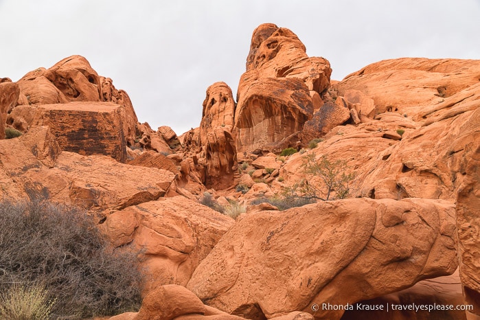 Red rocks in Valley of Fire