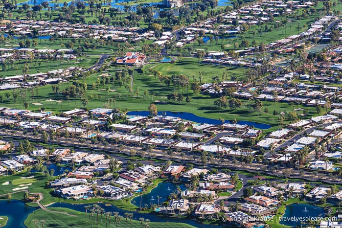 Aerial view of Palm Springs