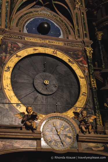 Planetary dial of the Strasbourg astronomical clock