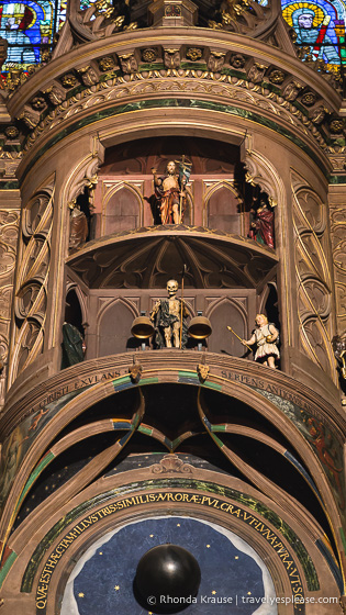 Animated figures on the Strasbourg astronomical clock