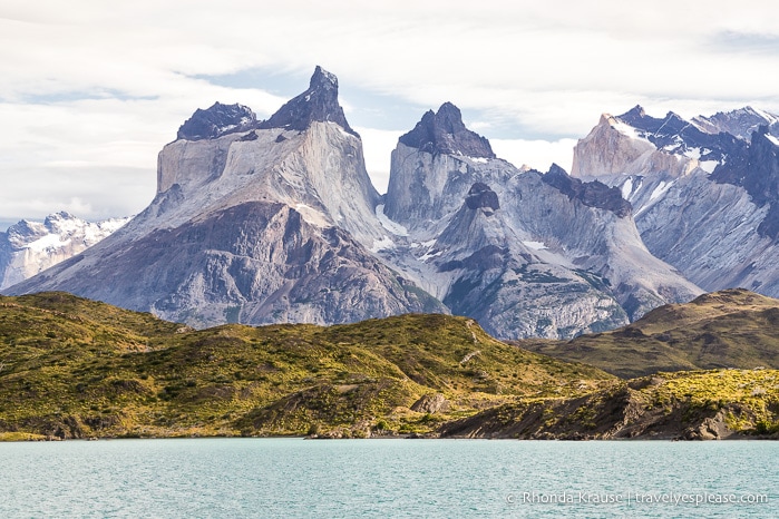 Lago Pehoe and the Cuernos del Paine (the Paine Horns)