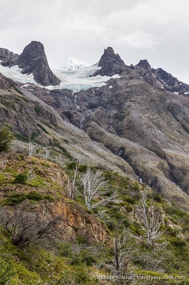 Small glacier on a mountain