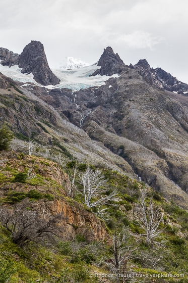 Small glacier on a mountain