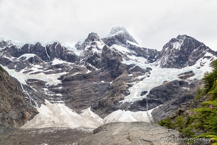 The French Glacier, final destination on the French Valley day hike