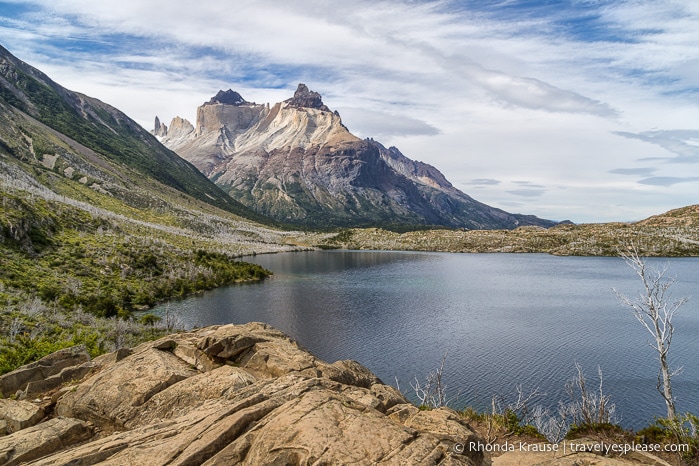 View from Mirador Lago Skottsberg of Cuernos del Paine