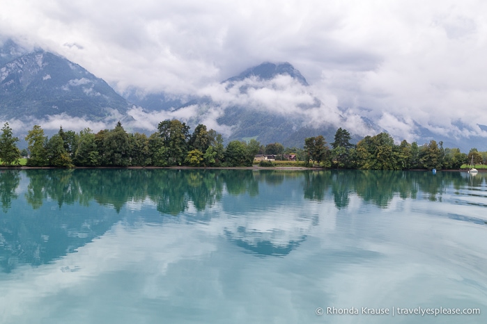 Scenery on the Lake Brienz boat cruise