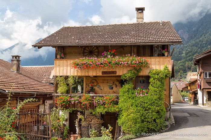 Wooden house in Brienz