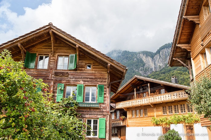 Traditional Swiss architecture in Brienz