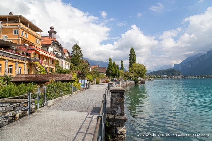 Brienz lakeside path