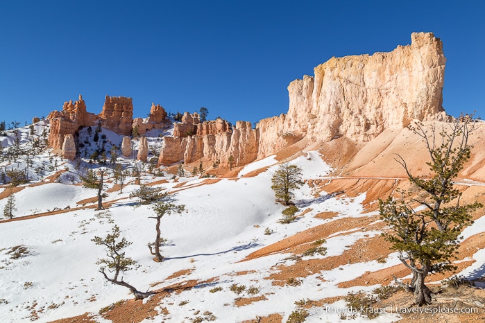 Rock formations on Fairyland Trail