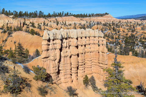 Rock formation in Bryce Canyon 