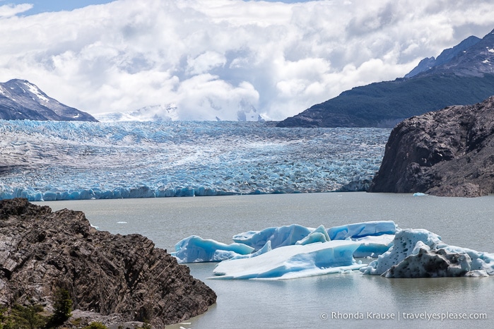 Grey Glacier at the end of the Grey Glacier day hike