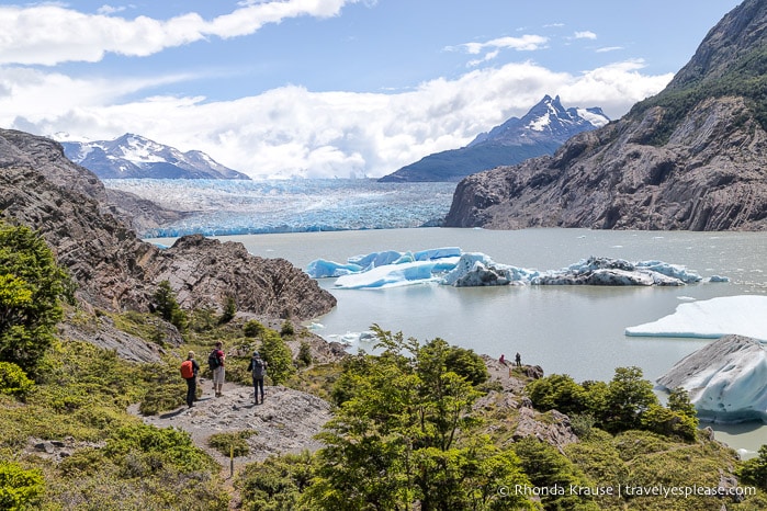 Viewpoint at the end of the Grey Glacier hike