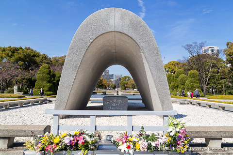 Monument at the Hiroshima Peace Memorial Park