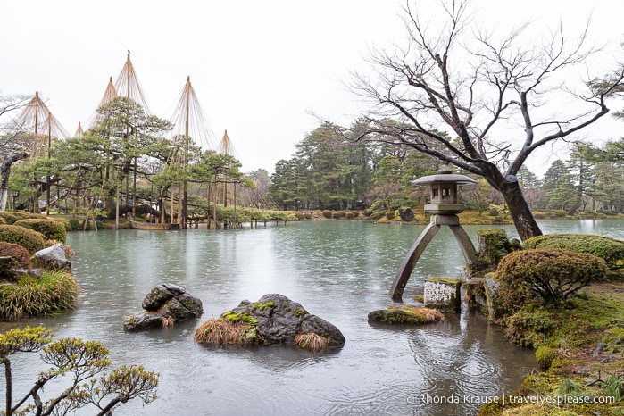 Rainy day at Kenrokuen Garden, Kanazawa