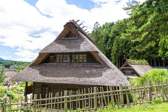 Kabuto-zukuri house at Saiko Iyashi no sato Nenba