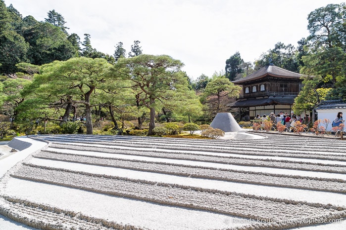 Things to do in Japan- Stroll through a Japanese garden (sand garden at Ginkaku-ji Temple, Kyoto)