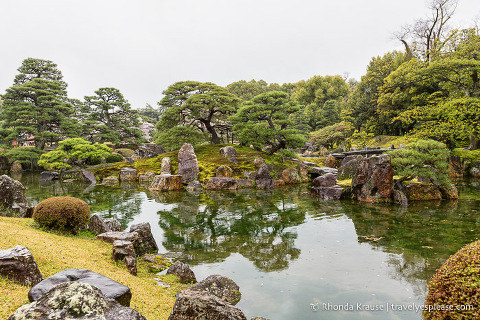 Japanese garden at Nijo Castle, Kyoto