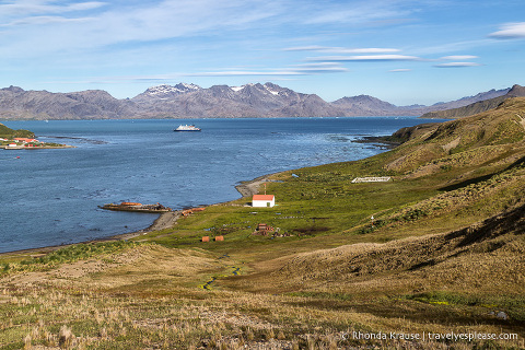 Grytviken, Georgia del Sur - Vista de King Edward Cove y Cumberland East Bay