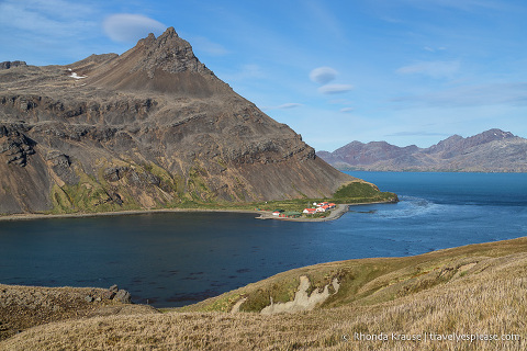 Vista de King Edward Cove y King Edward Point South Georgia
