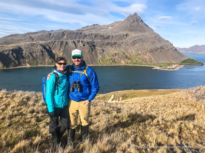 At a viewpoint overlooking King Edward Cove