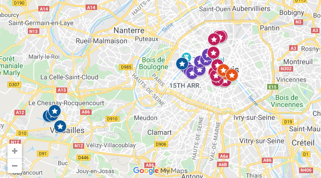 Paris Itinerary Map- Places to Visit in Paris in 4 Days