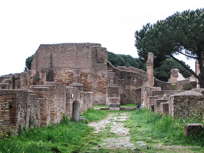 Ostia Antica ruins.