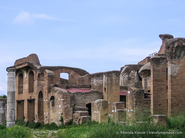 Ancient Ostia ruins.