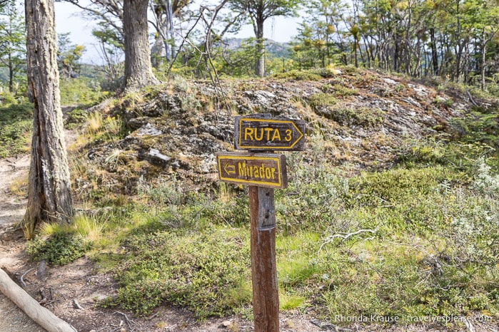 Trail sign.