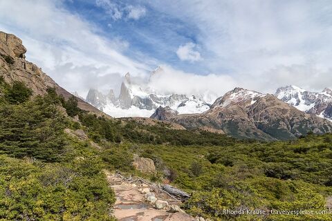 Hiking trail to Mount Fitz Roy (Sendero al Fitz Roy).
