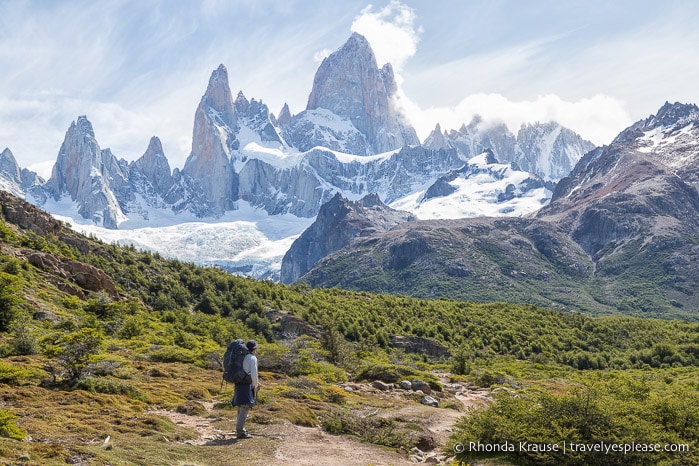 Hiking to Fitz Roy.