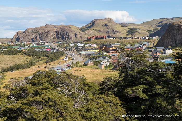 View of El Chalten, Argentina.