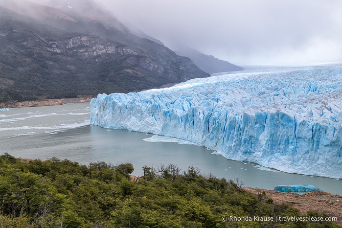 Perito Moreno Glacier and Brazo Rico (the Rico Arm) of Lago Argentino.