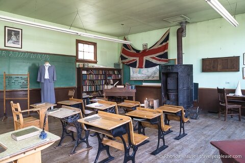 Inside the Bergen School at the Sundre and District Museum.
